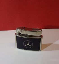 Altes MYLFLAM DUPLEX Benzinfeuerzeug MERCEDES BENZ Rarität Lighter Brennt!