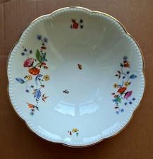 K & A Krautheim Schale mit Blumen Dekor und Goldrand