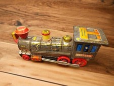 Blech Dampflok Spielzeug 60er Mechanisch