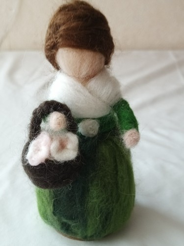 Handgemachte filzpuppe mit - handgemachte,