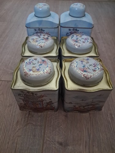 Convolut vintage teedosen - 6x,
