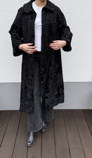 Persianer Swakara Mantel aus Südafrika Echt Pelz Größe 36 38 40 Maße s.u. 