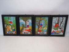 4 x Hinterglasbilder 4