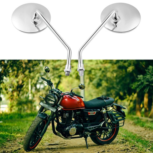 Paar rund motorrad spiegel - paar,