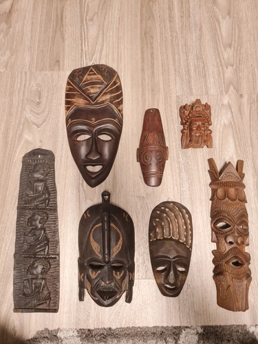 7er set wandmasken konvolut - 7er,