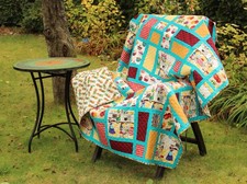 Quilt – Housewifes – 148 x 190 cm Baumwolle - Unikat