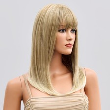 Short straight aschblond - short,
