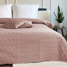 Tagesdecke Steppdecke Bettüberwurf 180x220 220x240 Grau Blau Schwarz Braun Beige