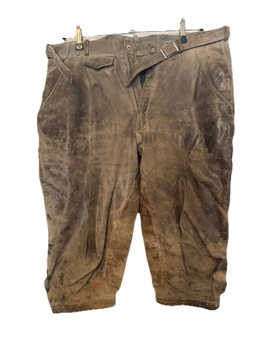 Lederhose aus hirschleder mit - lederhose,
