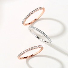 Schmaler Damen Ring mit 17
