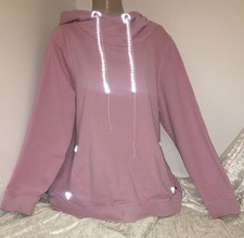 WoW * CECIL Hoodie Sweatshirt Softtouch Reflektoren Gr. XL rosa silber