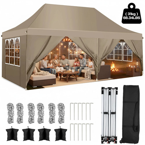 Faltpavillon 3x6m 3x3m - faltpavillon, 3x6m/3x3m