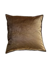 Original Sahcobezug  Daunenkissen 50x50 cm Reissverschluss braun 0015 Kvadrat