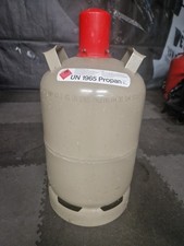Gasflasche Propangas Eigentumsflasche 11 Kg, Farbe Grau Leer