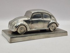 VW Käfer Vollguß Aluminium Modell Volkswagenwerk Statue Brezel Sammler Rarität 