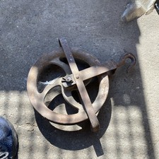 Umlenkrolle Seilzug Seilrolle Flaschenzug Lotter  34cm Groß