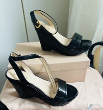 PRADA MILANO Sommer Schuhe Lackleder Gr 39