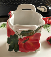 Geschirr Bassano Tomate Tischabfallbehälter 3D Keramik Italien Tip Top