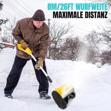 40000RPM Akku Schneefräse Schneeschaufel Schneeschieber 21V mit 2x Akku DE