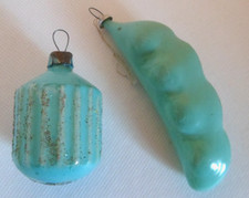 Alter Christbaumschmuck Lampion Erbsenschotte matt selten