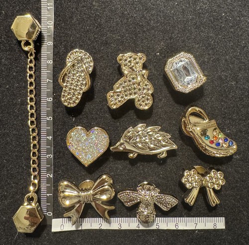 Stck gold schuh charms set - schuh,