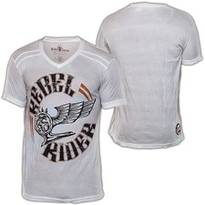REBEL SPIRIT T-Shirt RSSK120172 Weiß T-Shirts Herren  Rebel Spirit