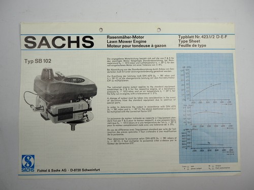 Sachs sb102 rasenmähermotor - sachs,