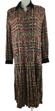Anne Belin Kleid 44 (D) bunt Falten vintage Charleston Stil  hochwertig top