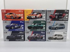 9x POP RACE Modellautos 1:64