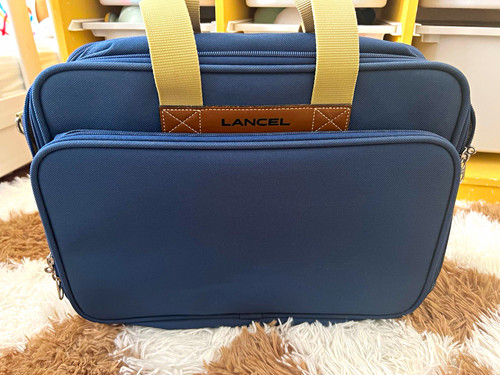 Lancel aktentasche blau mit - blau,