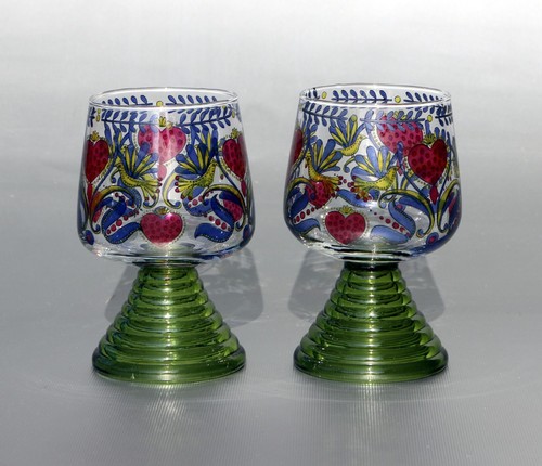 2er set retro - set, weinrömer
