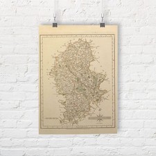 Landkarte von Staffordshire