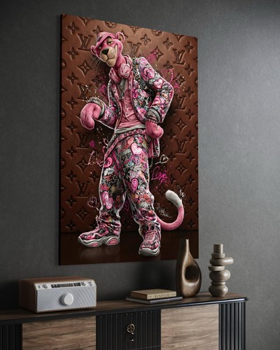 Pink panther leinwand bild - panther,