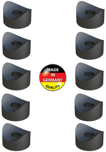 10x distanzhülsen kunststoff