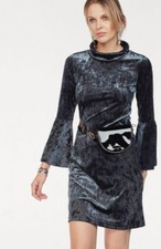 NEU STRETCH ABEND SAMTKLEID