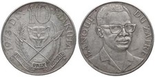 Zaire - 10 Macutas 1973 -
