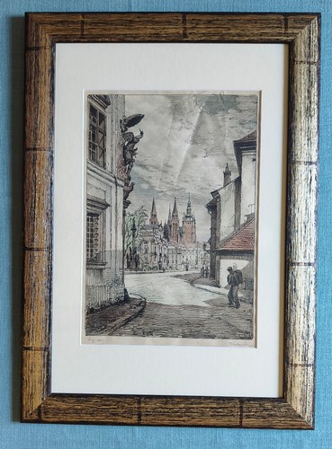 Kolorierte lithografie des - kolorierte,