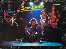 SCORPIONS on stage * 80er Poster * 56 x 41