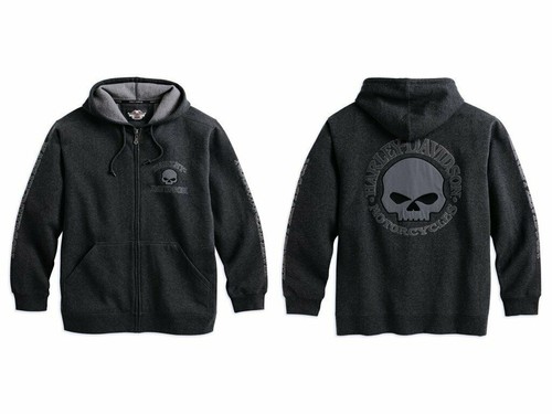 Harley davidson skull - skull, zip