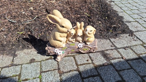 Osterhasenfamilie auf