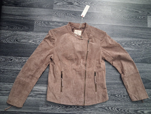 Esprit leder jacke braun - esprit,