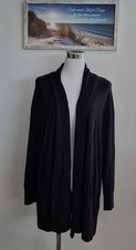 Strickjacke Strickmantel Schwarz Sehr Weich Gr. L - Top