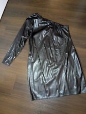 One Shoulder Lederimitat Kleid Gr 44 - getragen aber gut in Schuss