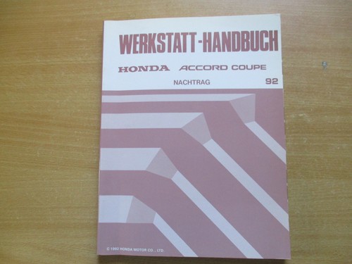 Werkstatthandbuch nachtrag - werkstatthandbuch,