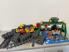 Lego City 7939 Güterzug Gelb Eisenbahn Schienen Power Functions Weichen