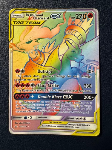 Reshiram glurak gx - &,
