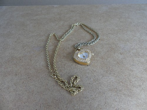 Herz umhängeuhr halskette - herz,