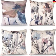 AUAUY Blumen Kissenbezug 40x40