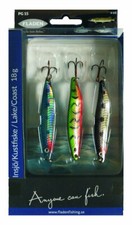 Fladen Nidingen Meerforellen-Blinker-Set 3 St. 18g/28g Hornhecht Lachs Mefo