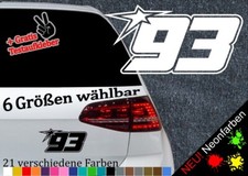 Startnummer 93 Aufkleber